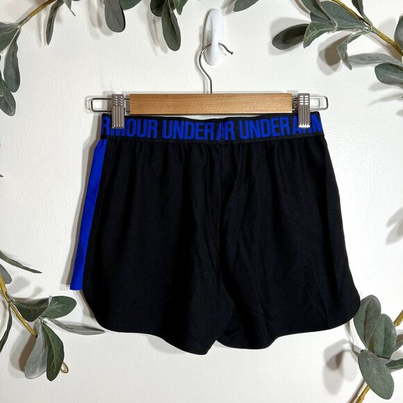 Under Armour Blue and Black Athletic Shorts LAST CALL - Picture 3 of 5
